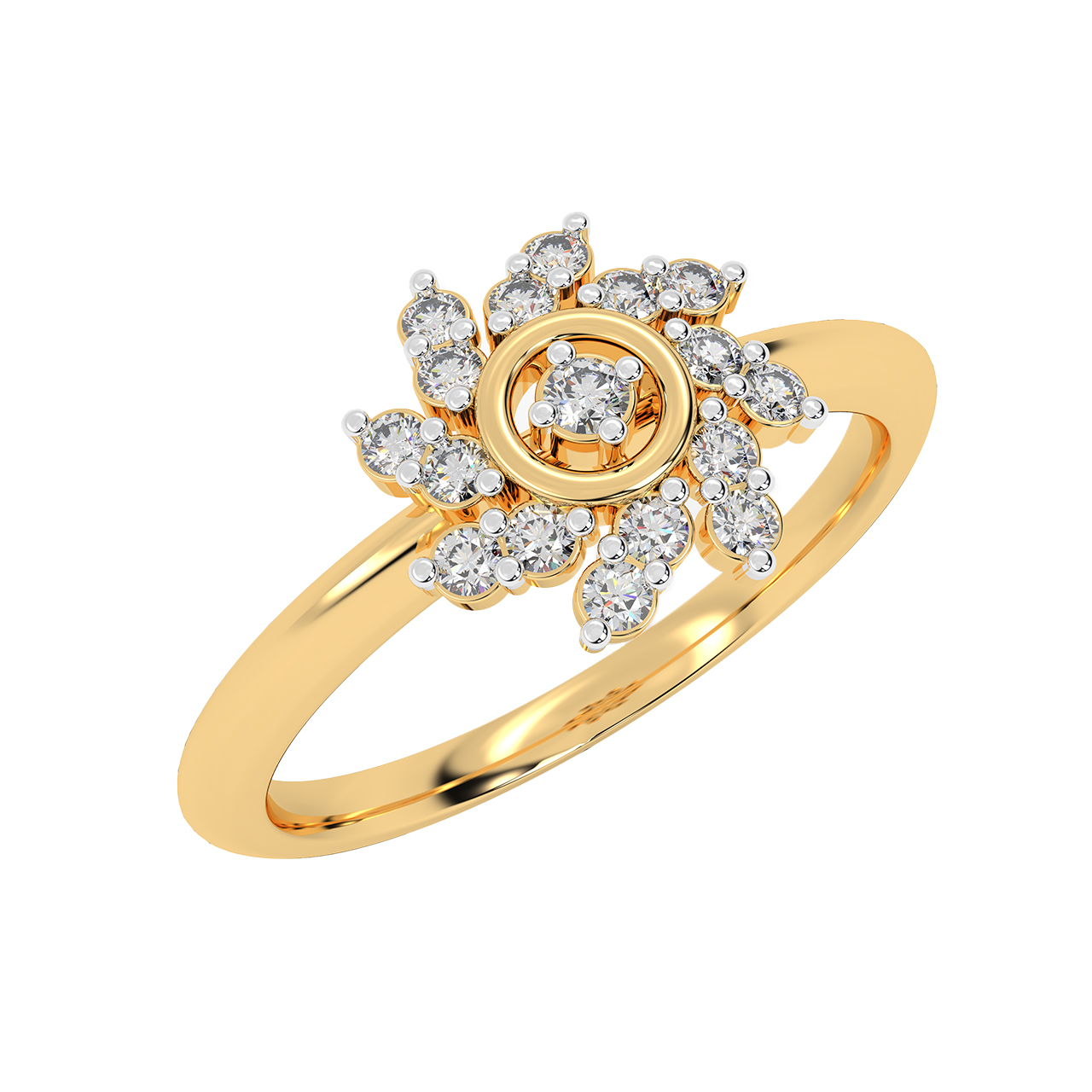 Blossom Design Diamond Ring