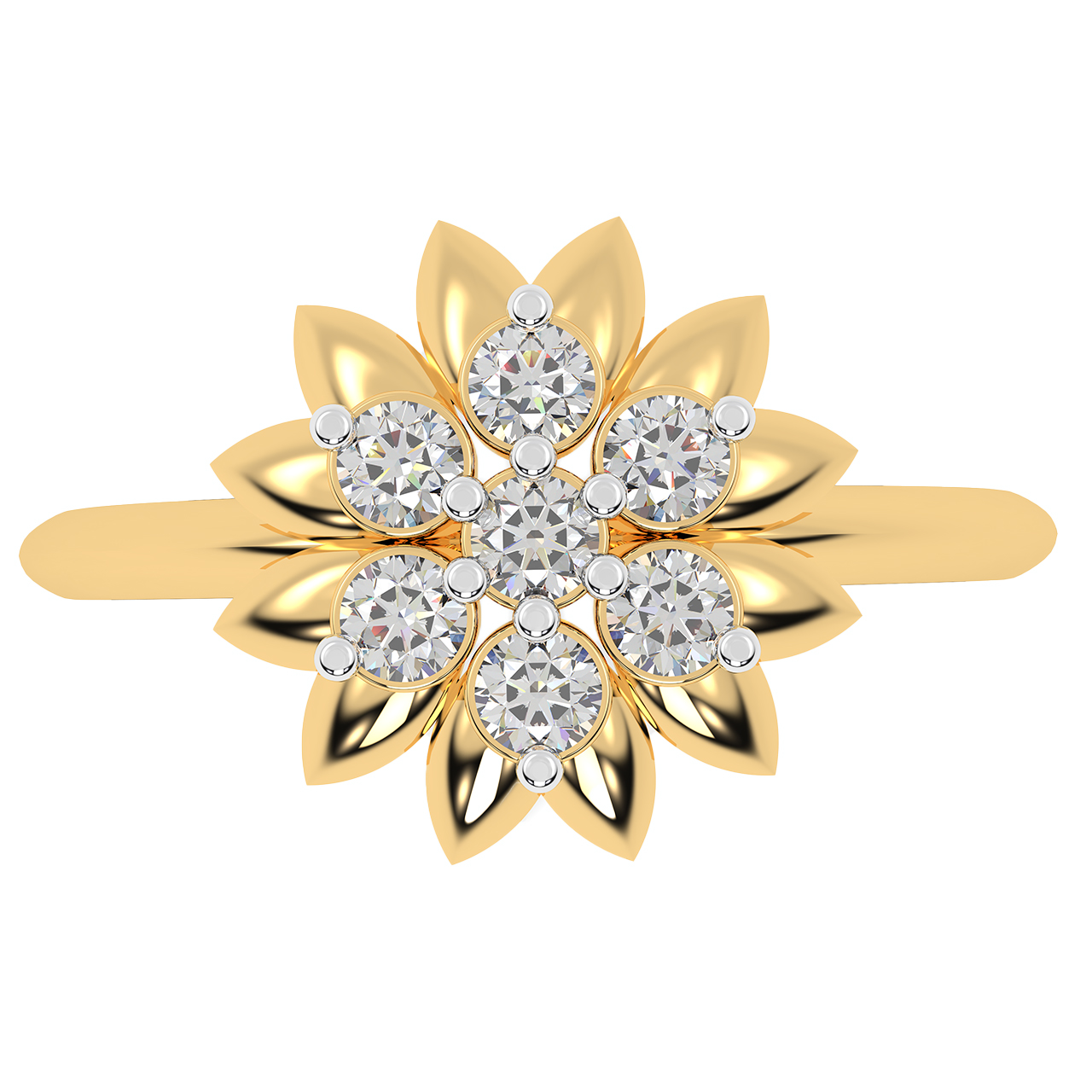 Gold Elegant Design Diamond Ring