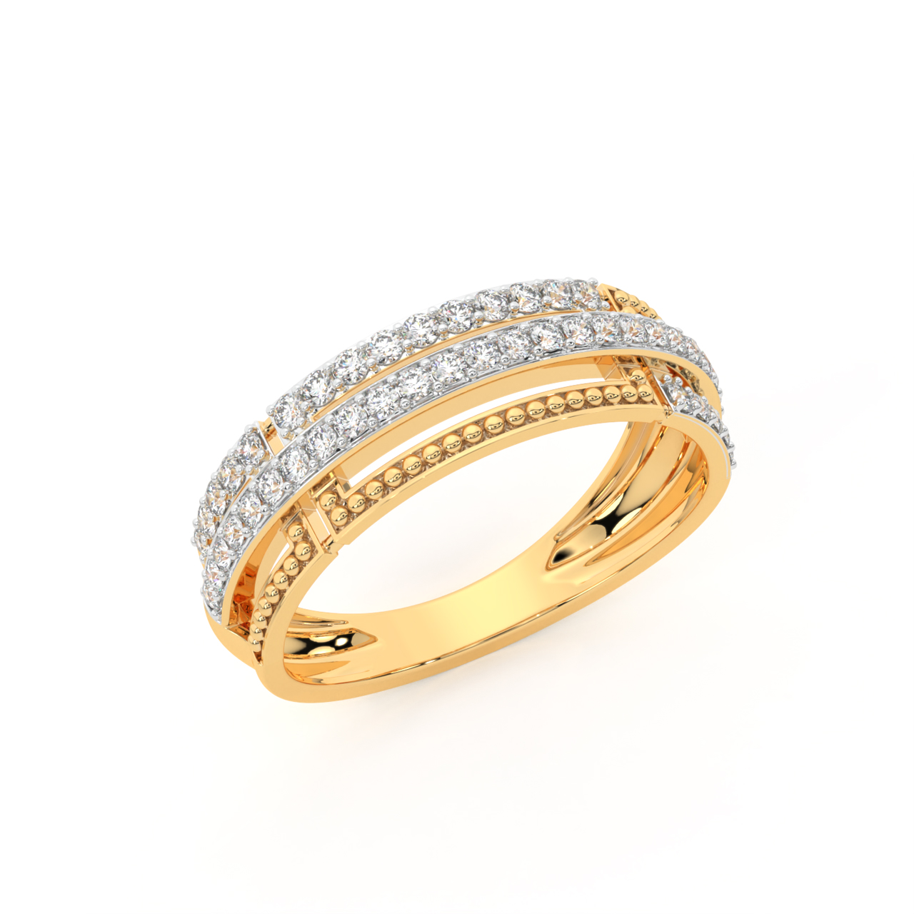 Contemporary Diamond Ring For Men