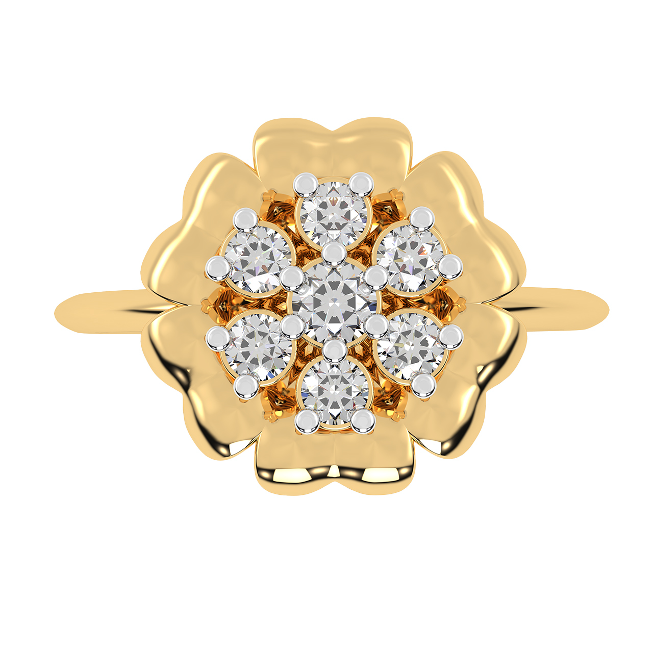 Flourish Design Diamond Ring