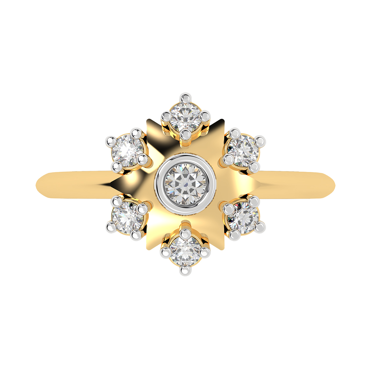 Glitter Design Diamond Ring