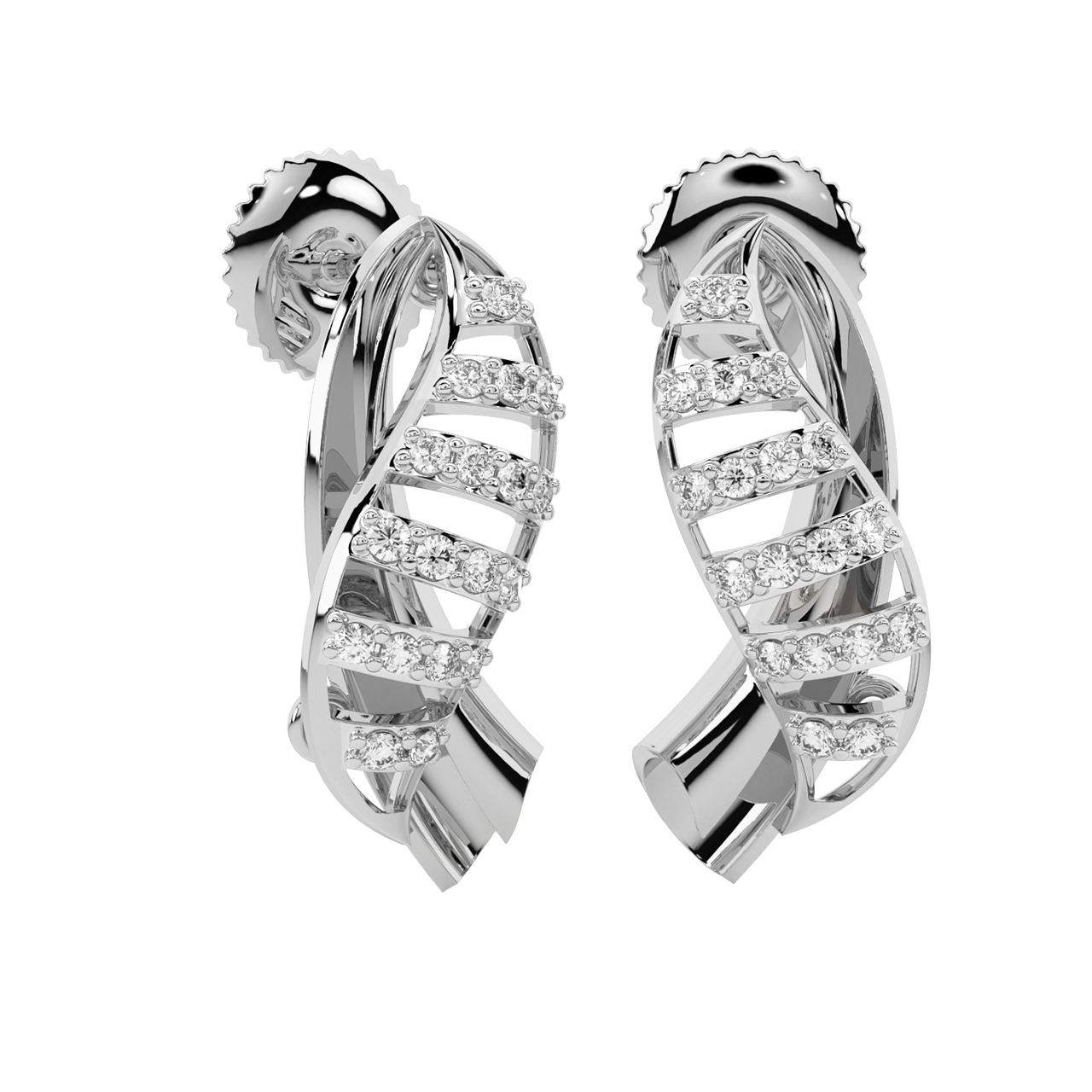 18K Diamond French Clip Earrings  Diamond Brokers  Jewelry of Los Altos