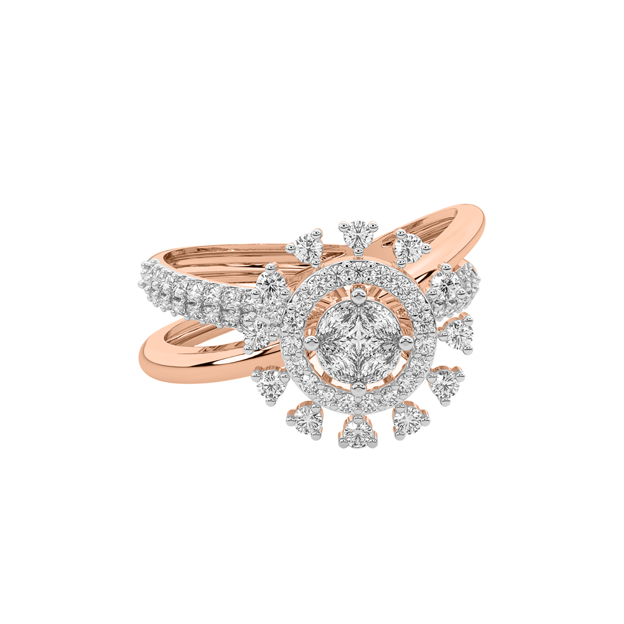 Zakira Round Diamond Engagement Ring