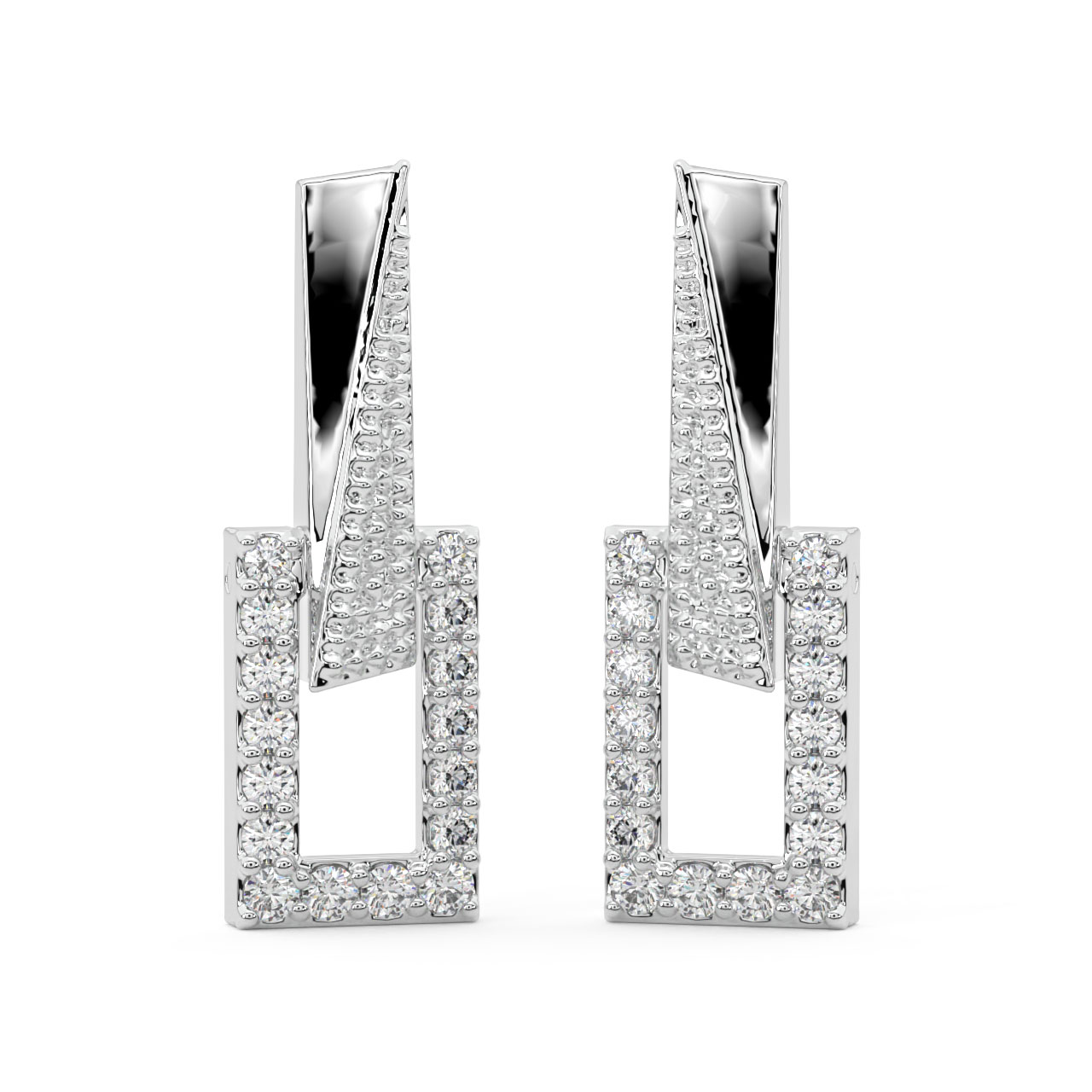 Greg Round Diamond Earrings