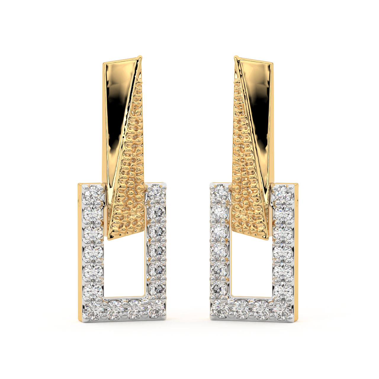 Greg Round Diamond Earrings