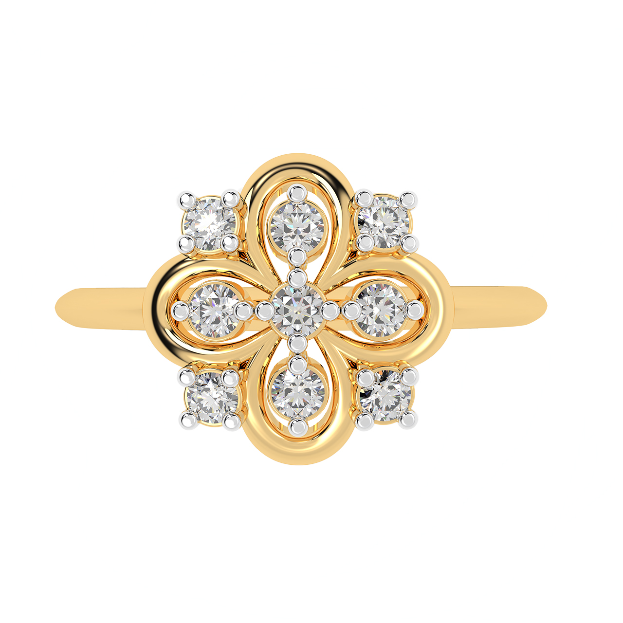 Just Like The Flower Diamond Ring