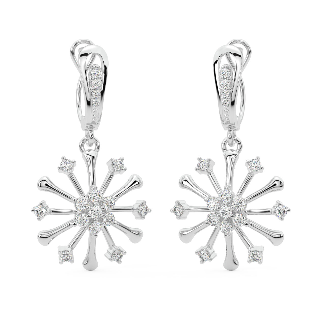 Adair Round Diamond Earrings