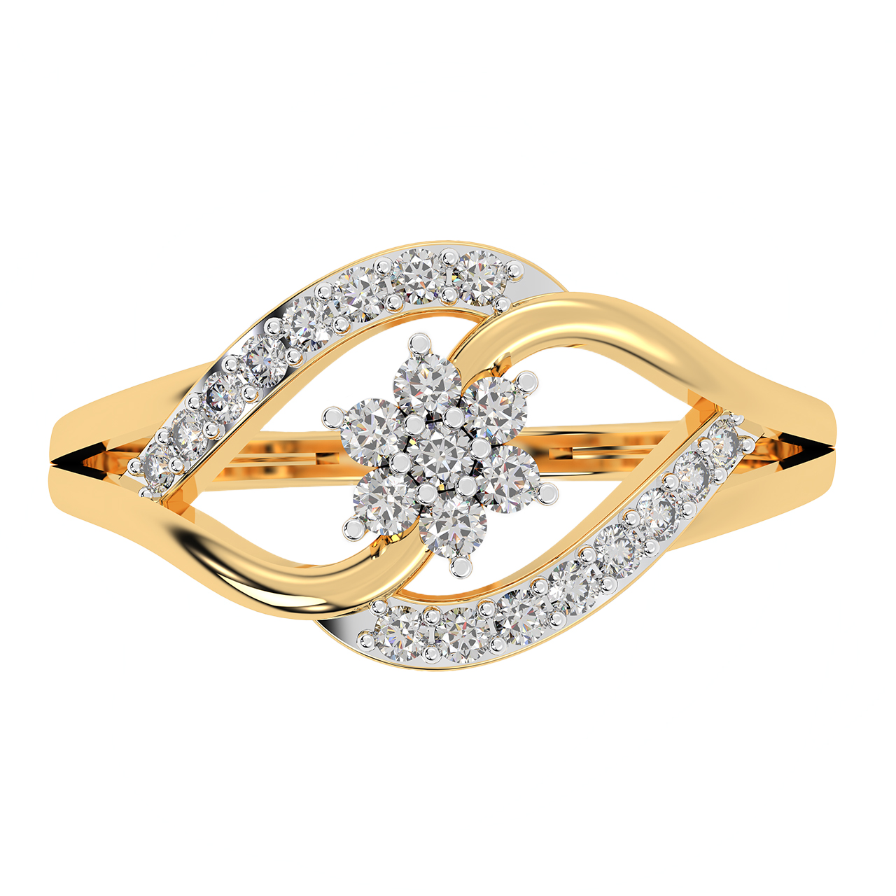 Bloomed Flower Diamond Ring