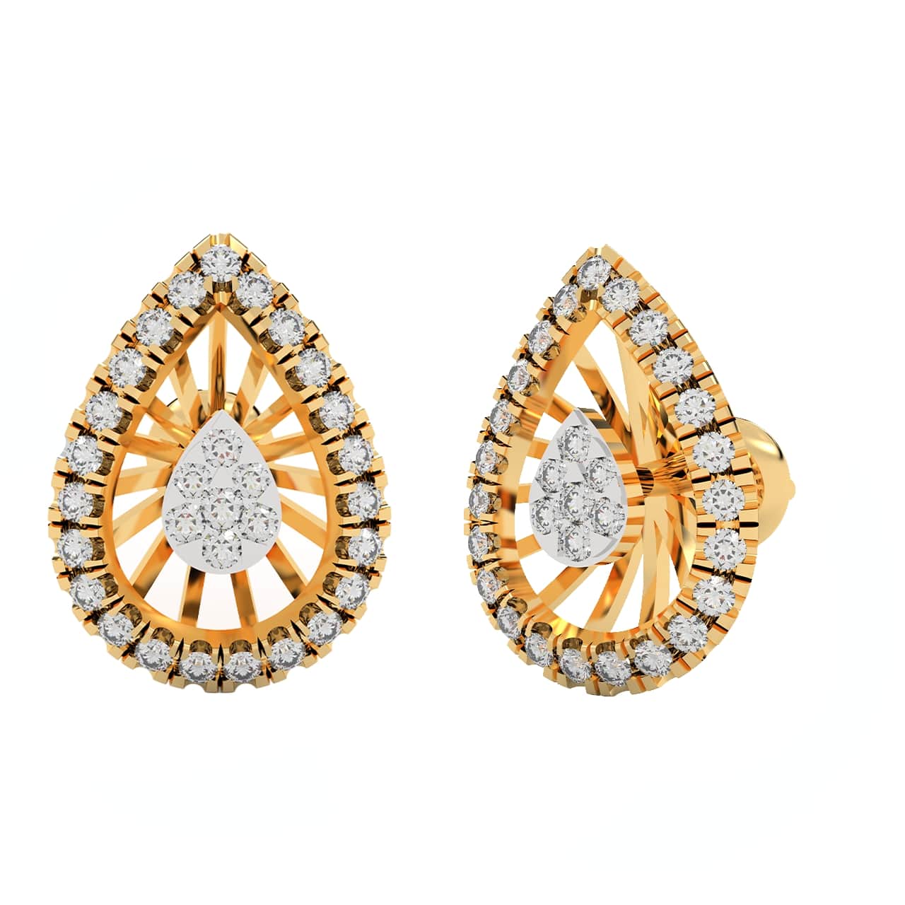 220-Contemporary Seven Stone Diamond Earring Collection | Diamond earrings  design, Gold earrings designs, Jewelry design earrings