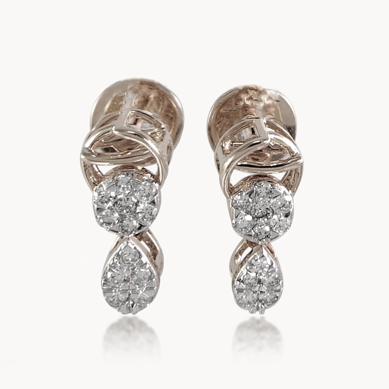 Zivah Diamond Studded Round Earrings