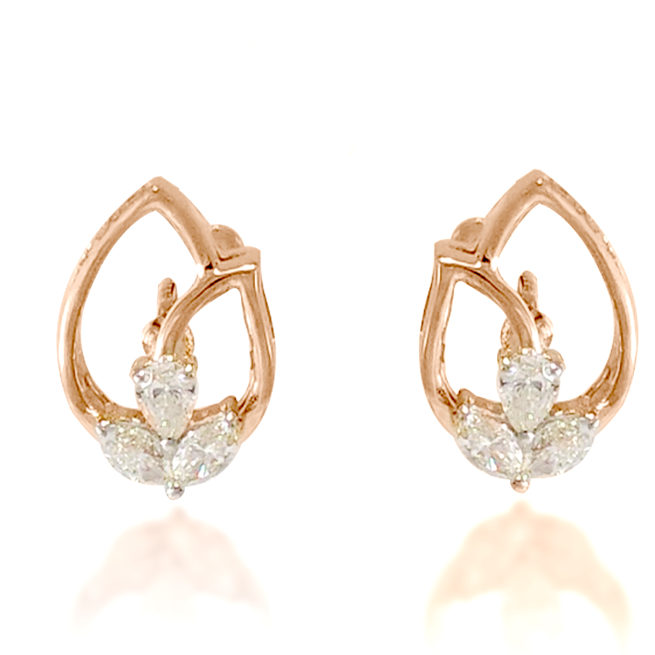 Designer diamond stud earrings discount