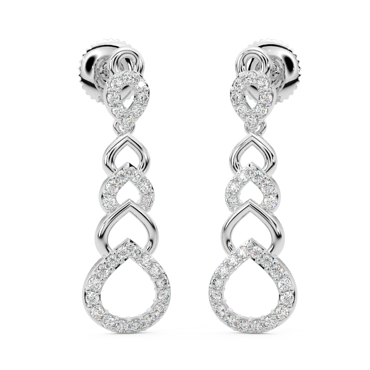 Wattan Round Diamond Earrings