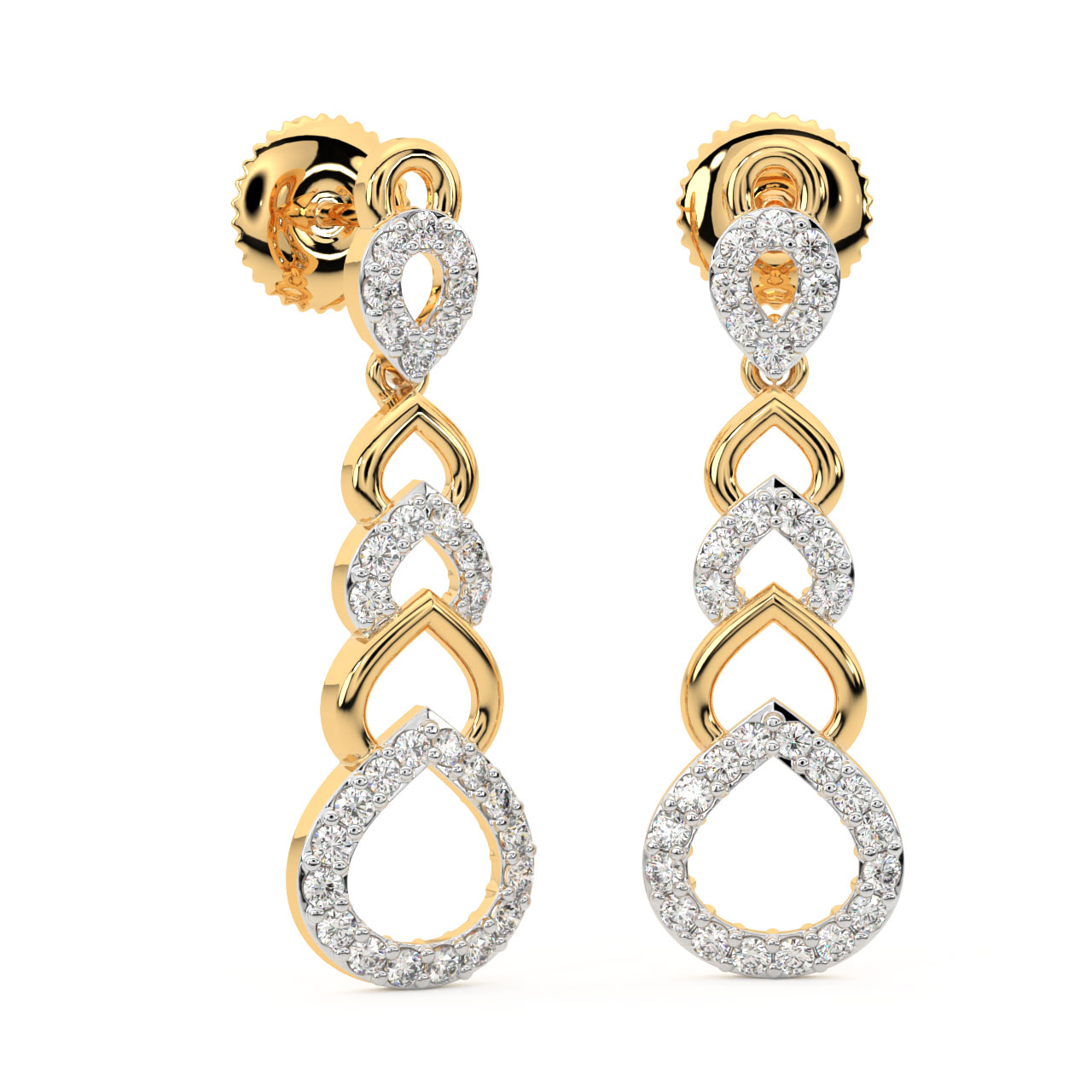 Wattan Round Diamond Earrings