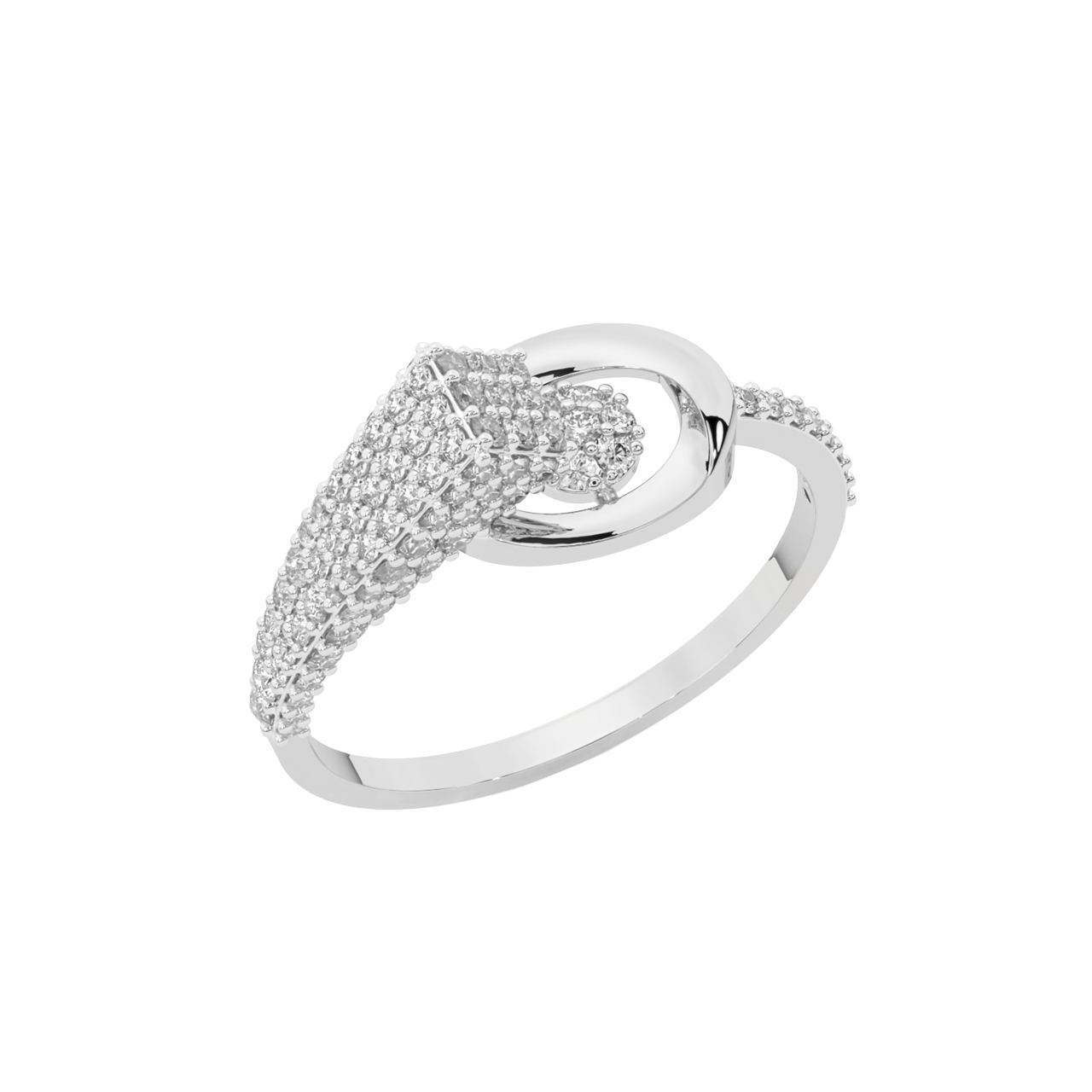 Gaspar Round Diamond Engagement Ring