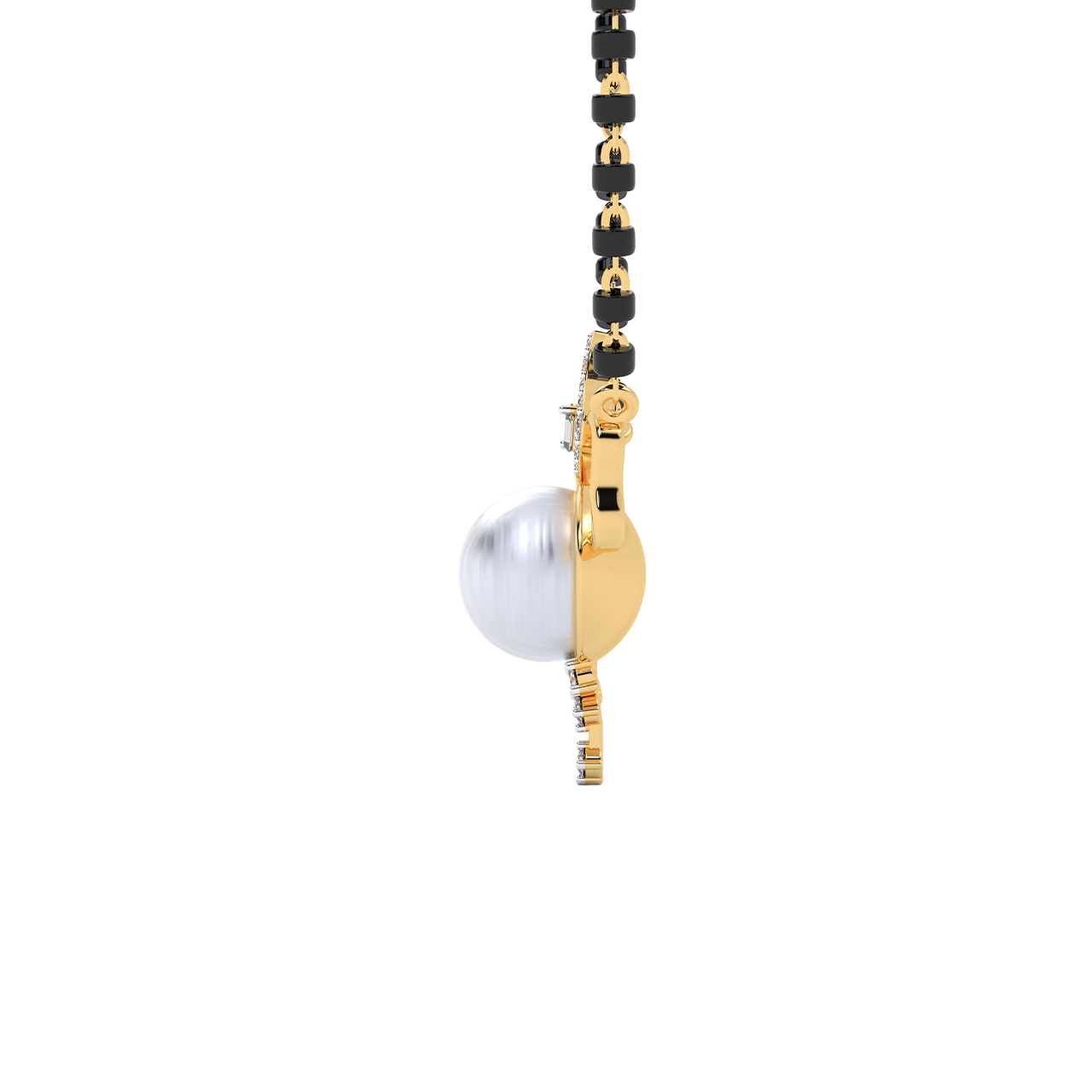 White Pearl Diamond Mangalsutra