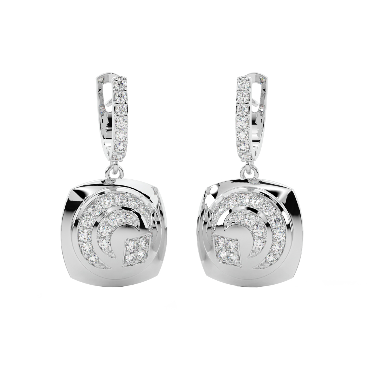 Darcy Round Diamond Earrings