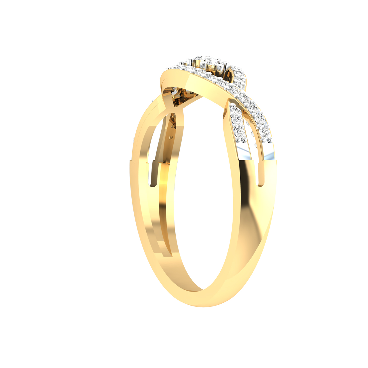 Rai Round Diamond Engagement Ring