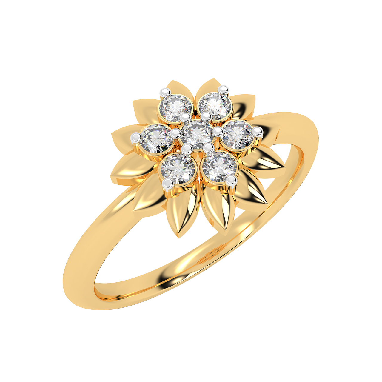 Gold American Diamond Ring Designs - South India Jewels | Gold ring designs,  American diamond ring, Diamond rings design