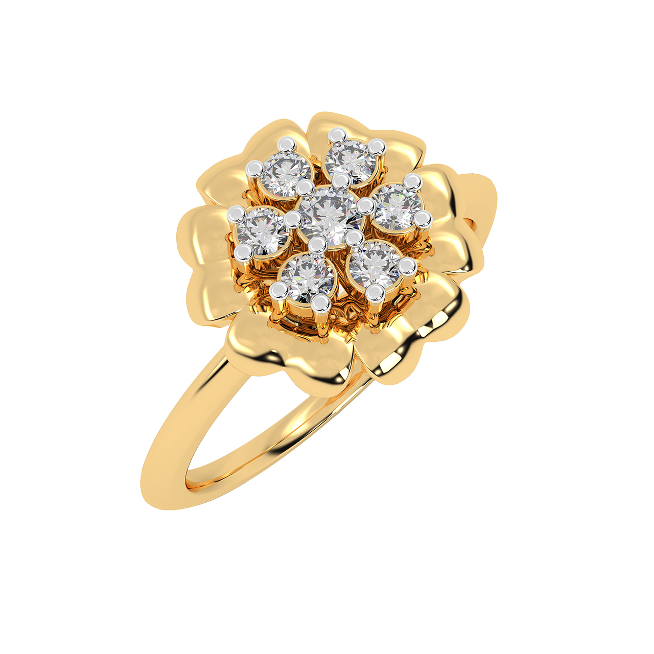 Flourish Design Diamond Ring