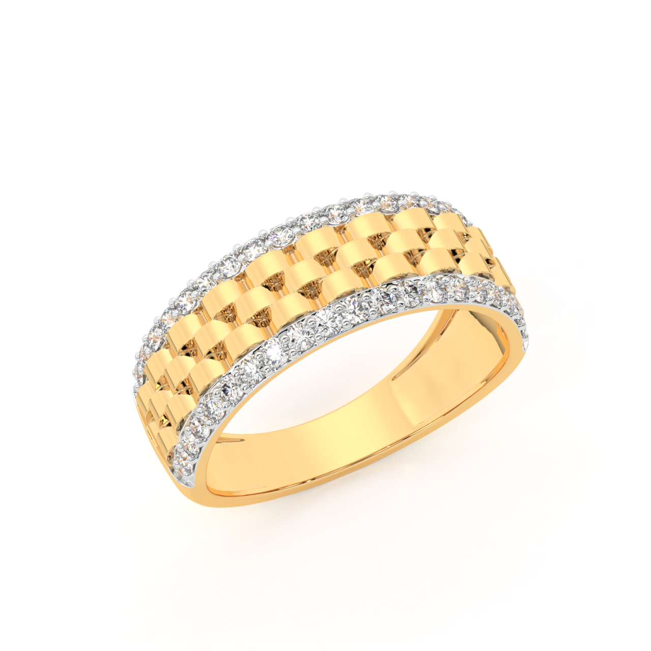 Dynamic Diamond Ring For Men