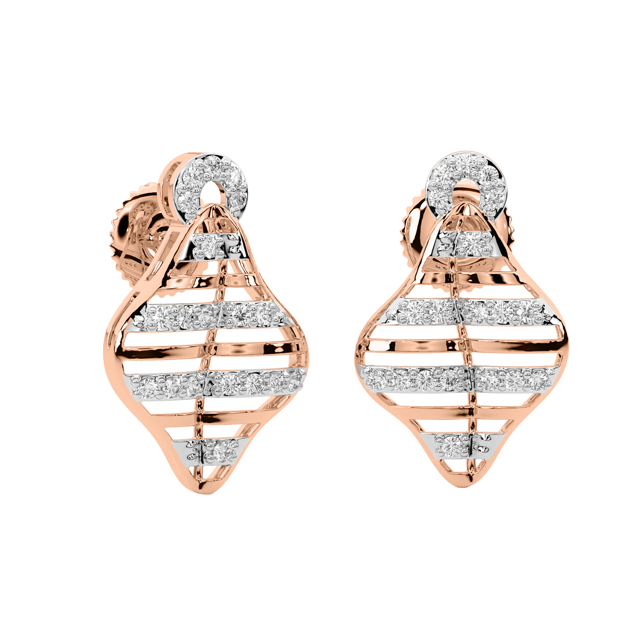 Adrian Round Diamond Stud Earrings