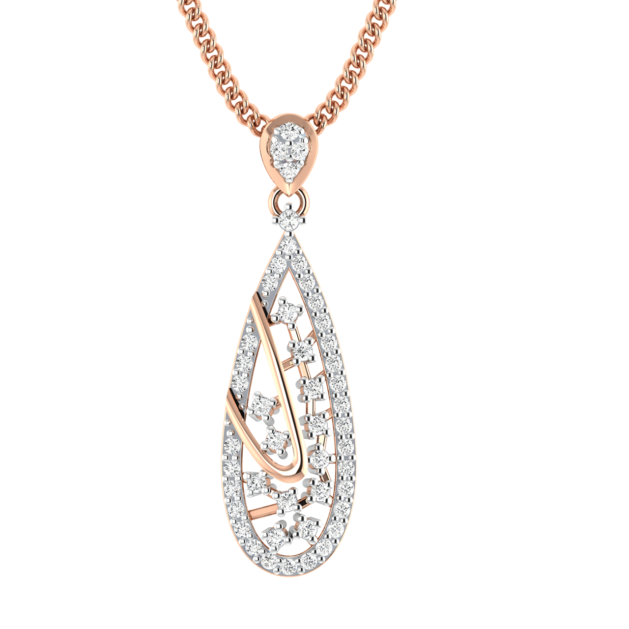 Valter Round Diamond Office Wear Pendant