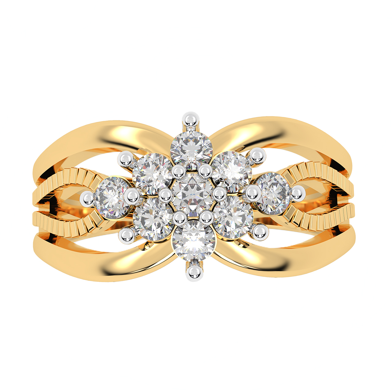 Vogue of Flower Diamond Ring