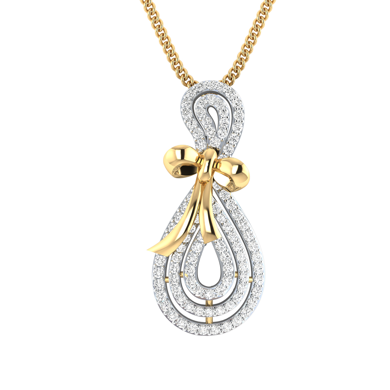 Aida Round Diamond Office Wear Pendant