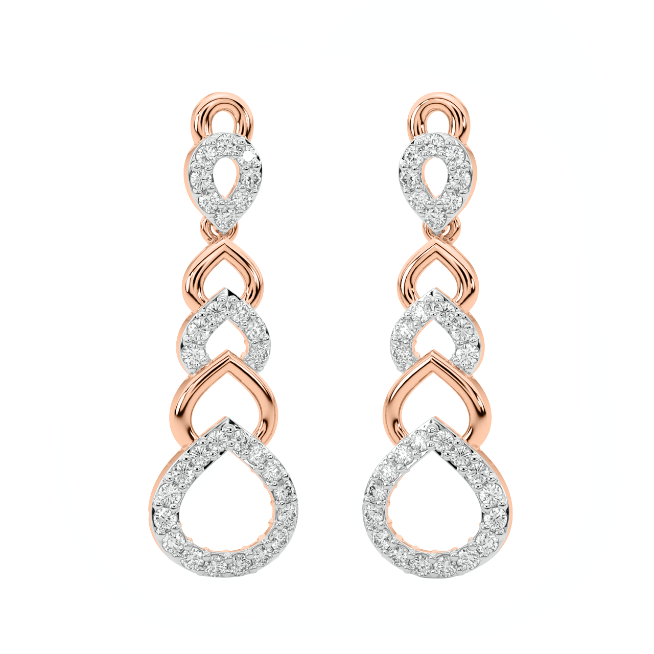 Wattan Round Diamond Earrings