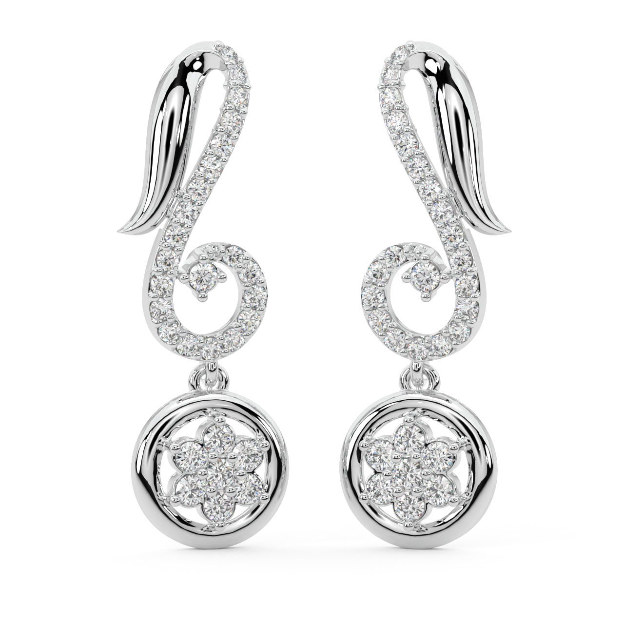 Zeeman Round Diamond Earrings