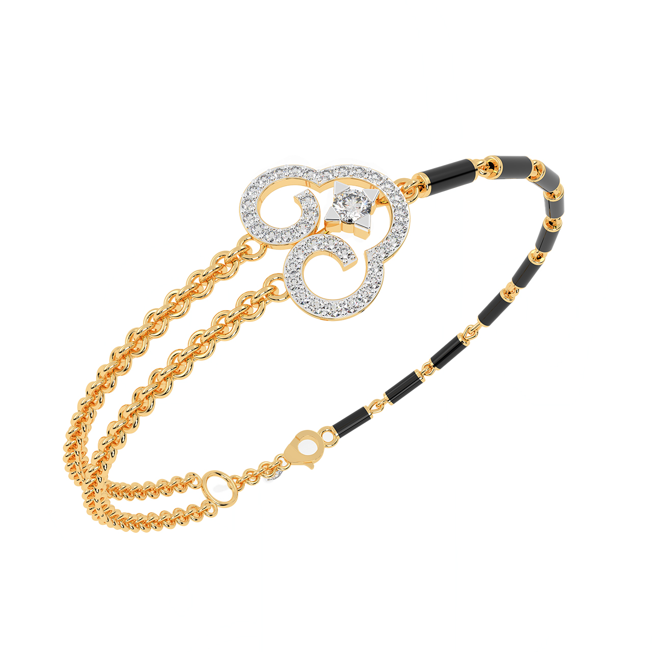 Golden Belt Personalised Mangalsutra Bracelet