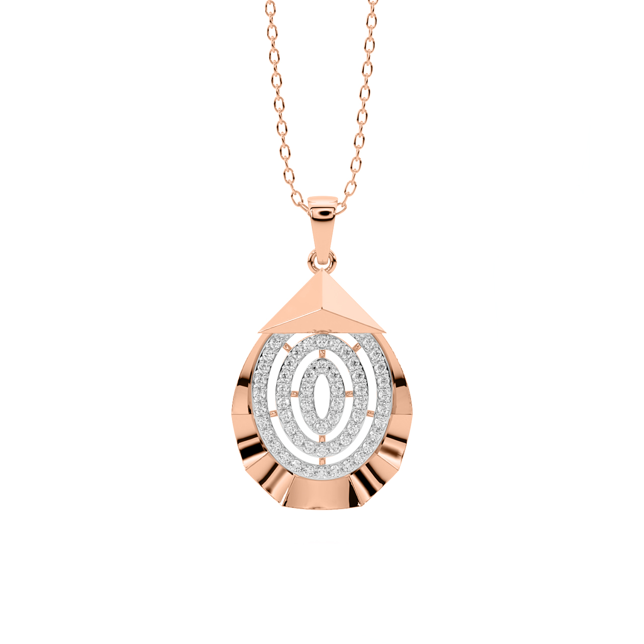 Keely Round Diamond Office Wear Pendant