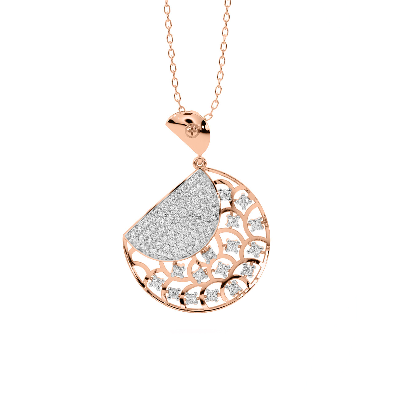 Marilla Round Diamond Office Wear Pendant