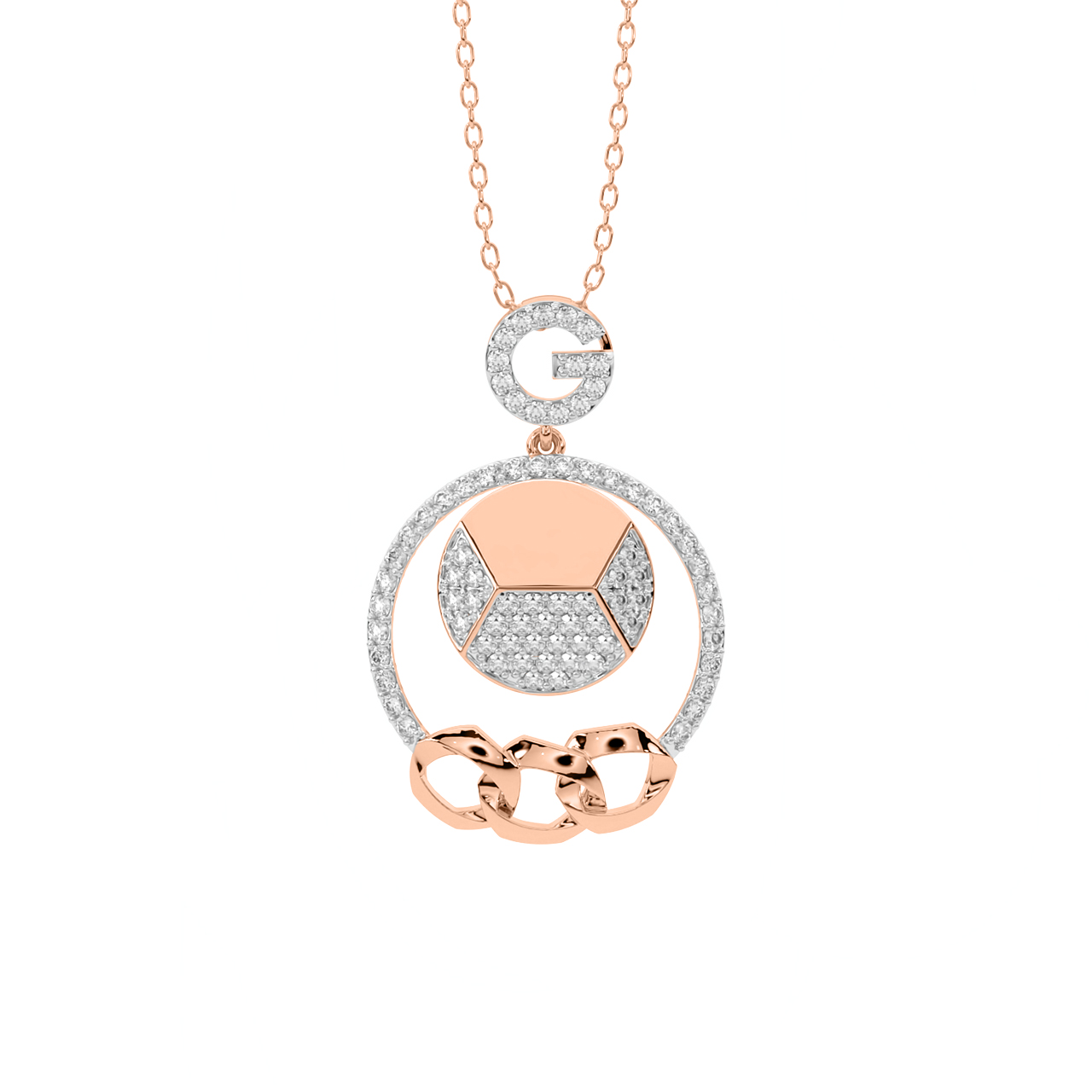 Morain	Round Diamond Office Wear Pendant