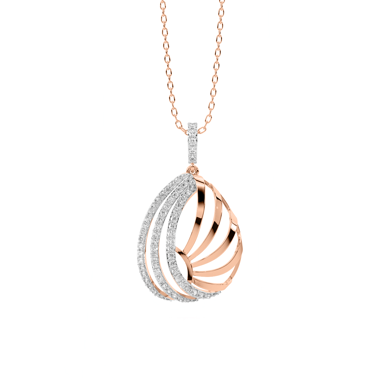 Vevila Round Diamond Office Wear Pendant