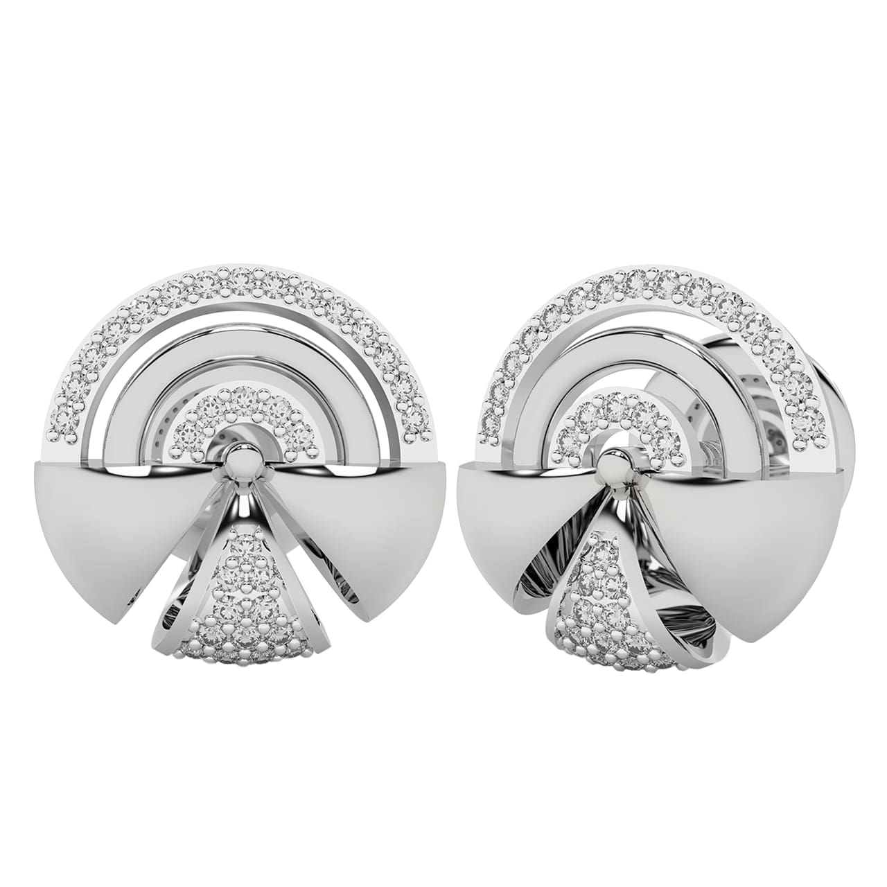 Azalea Designer Diamond Stud Earrings