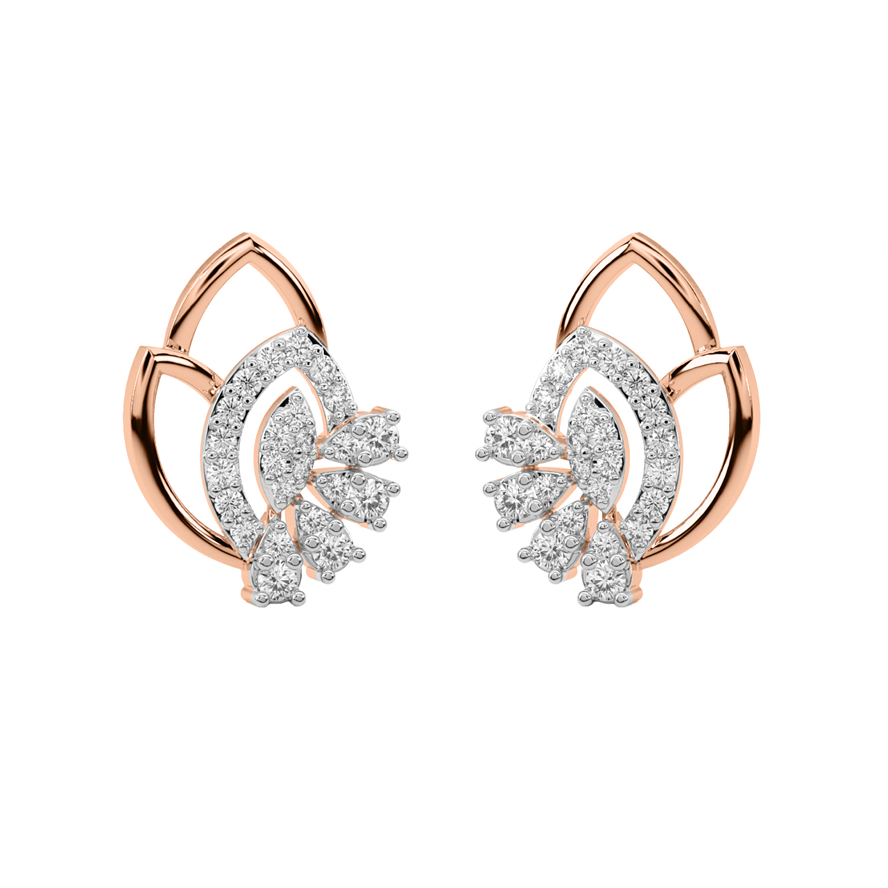 Alana Round Diamond Stud Earrings