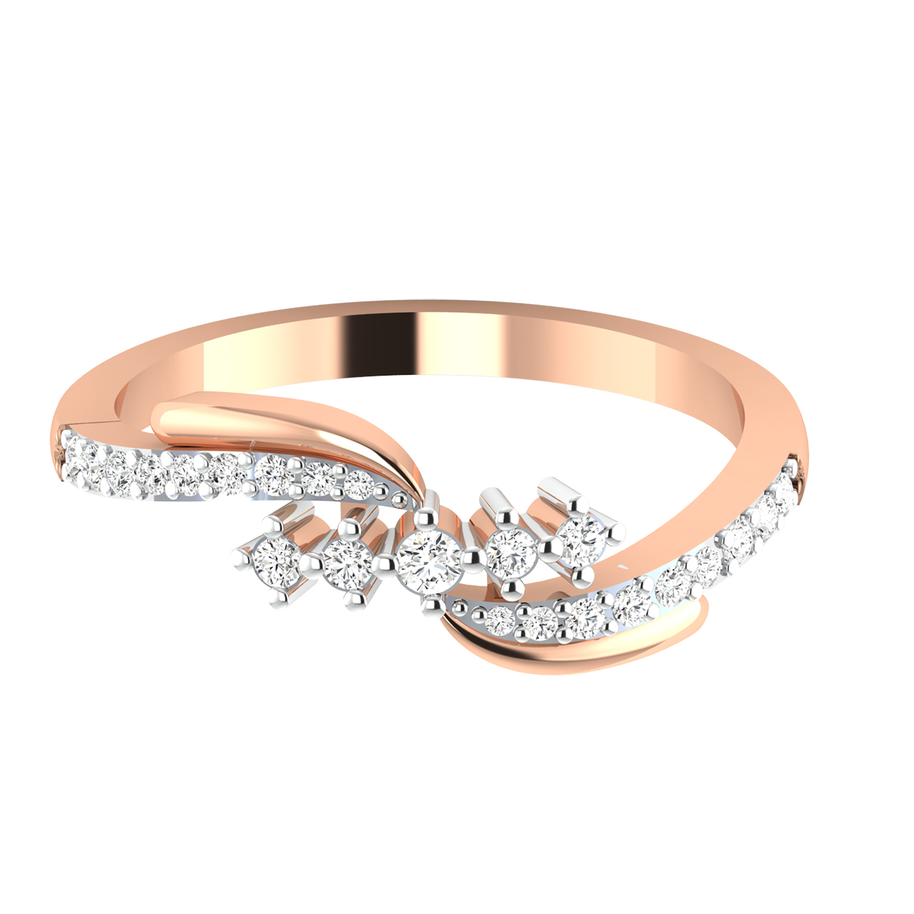 Dai Round Diamond Dainty Ring