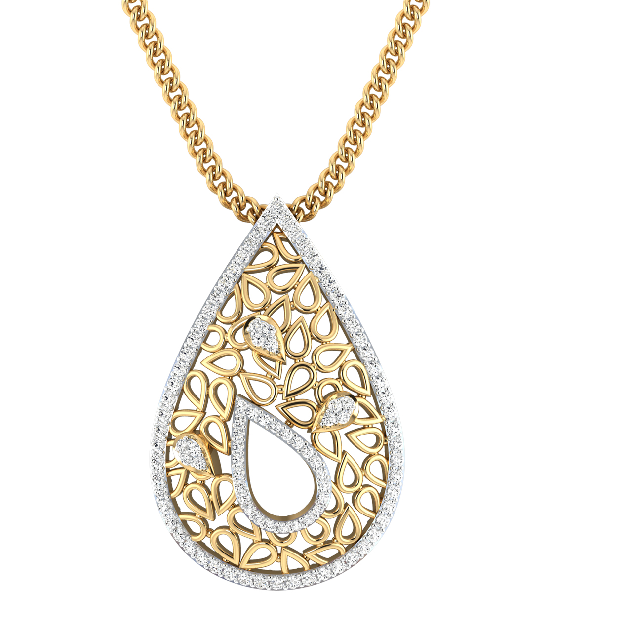 Designer Golden South Indian Style Pendant Gift For Her GP15 – Buy Indian  Fashion Jewellery