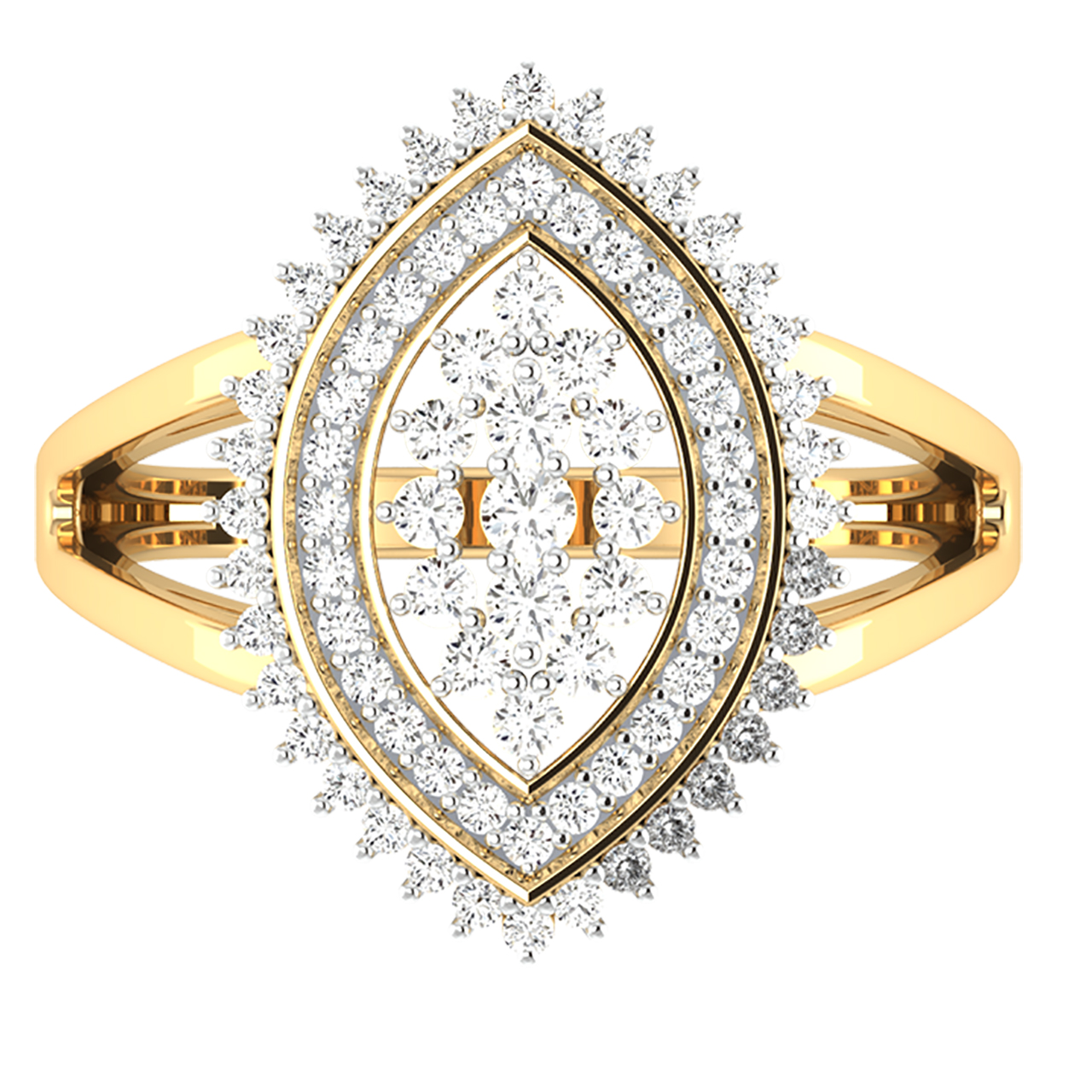 Ivory Round Diamond Engagement Ring