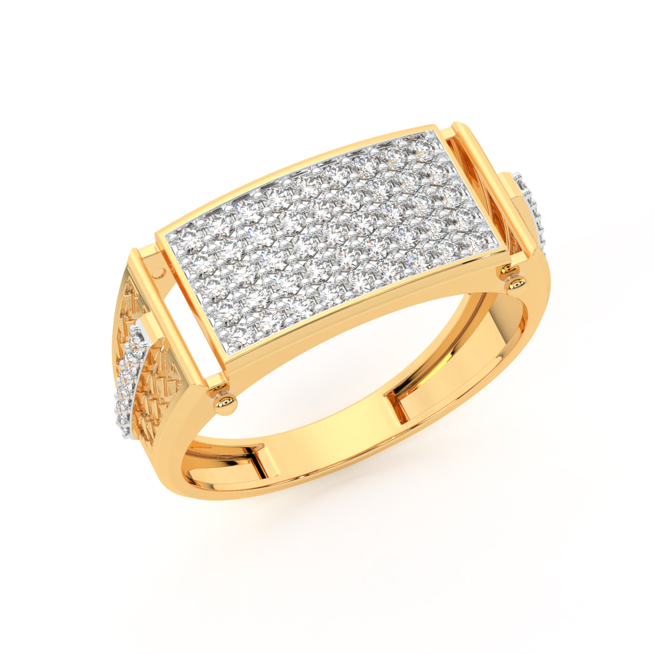 Sleek Women's Gold Ring (1.310 Grams), 22Kt Gold Jewellery | Mohan Jewellery