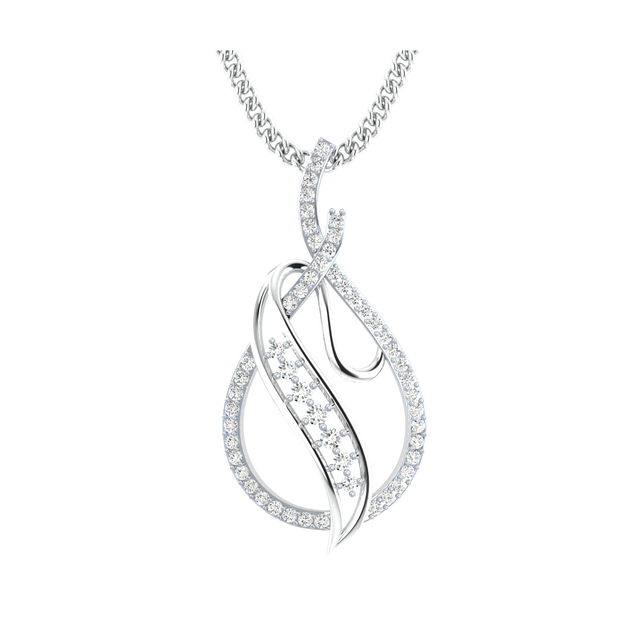 Adisree Round Diamond Office Wear Pendant