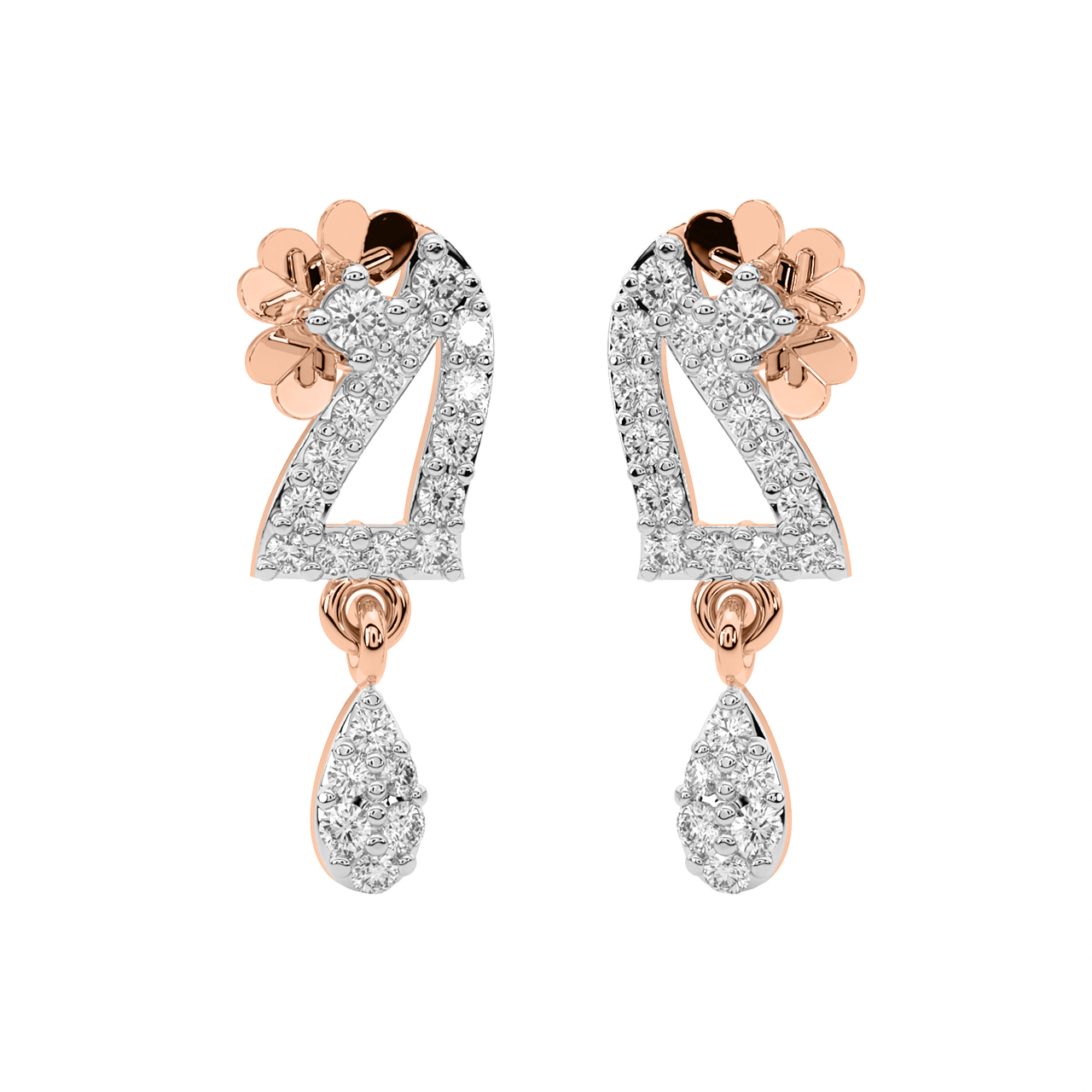 Eder Round Diamond Earrings