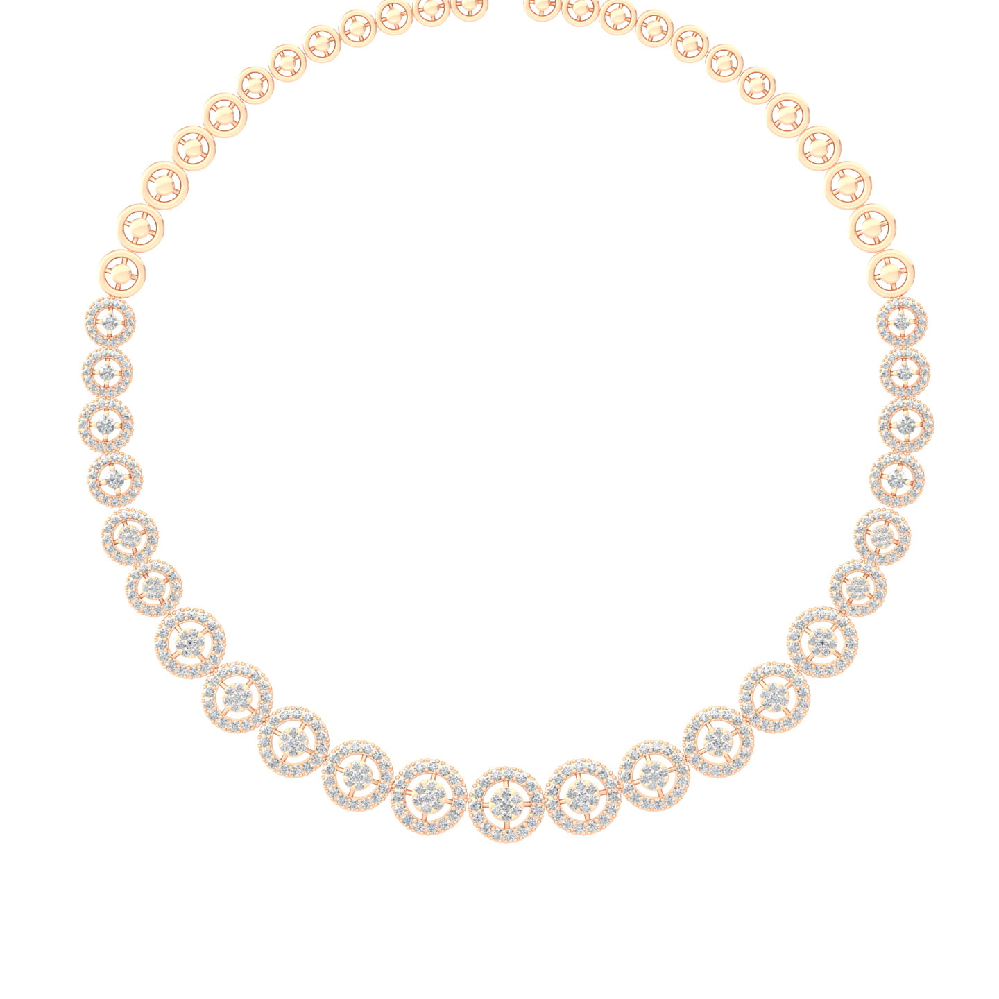 Sashi Round Diamond Necklace