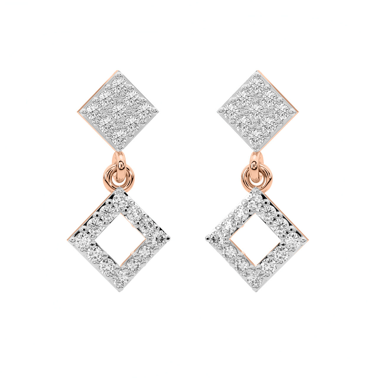 Josey Round Diamond Earrings