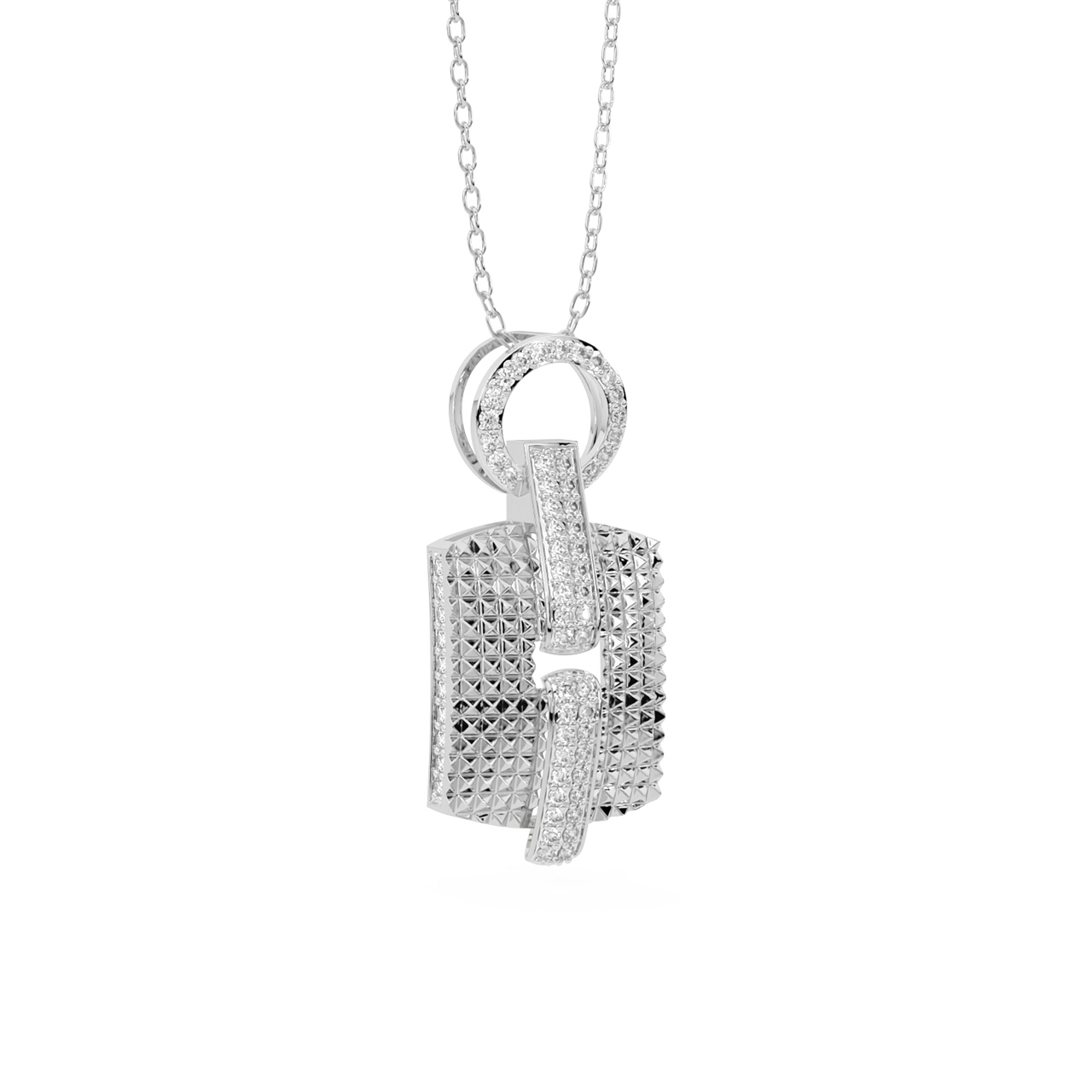 Sun Stripes Diamond Pendant