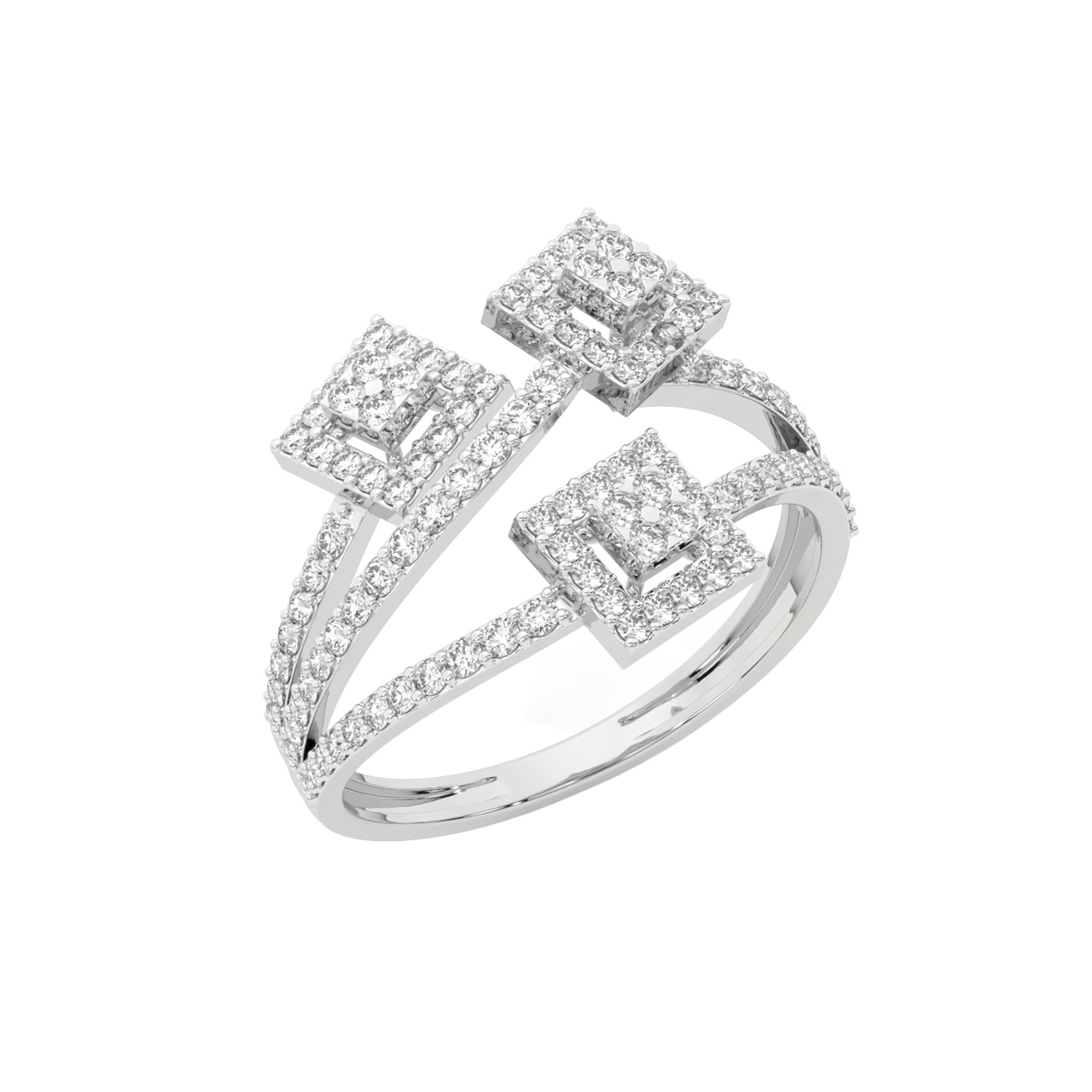 Square Halo Diamond Engagement Ring | Shane Co.