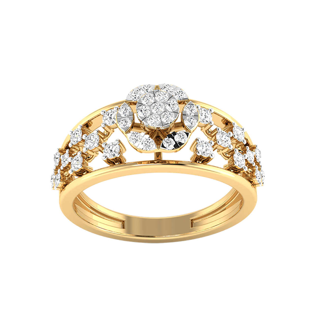 Lil Round Diamond Engagement Ring