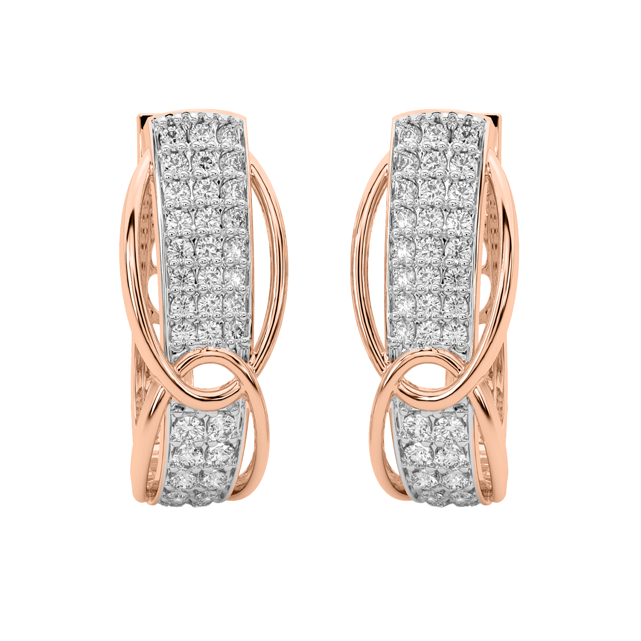 Yoko Round Diamond Bali Earrings