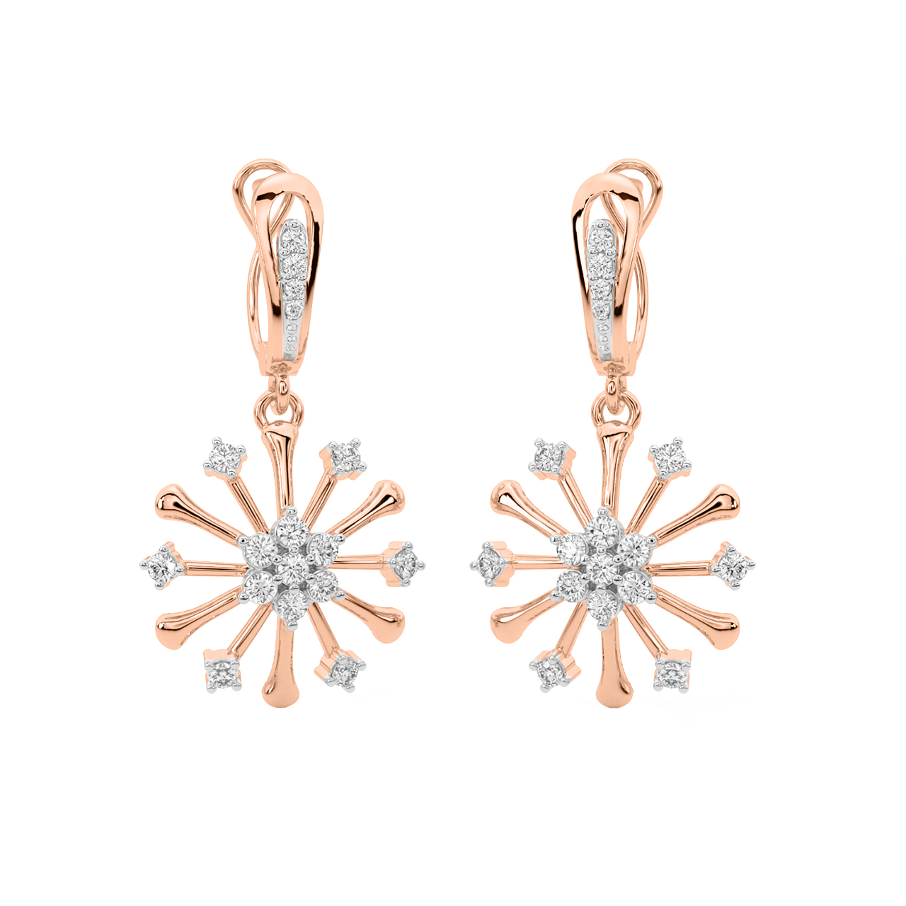 Adair Round Diamond Earrings